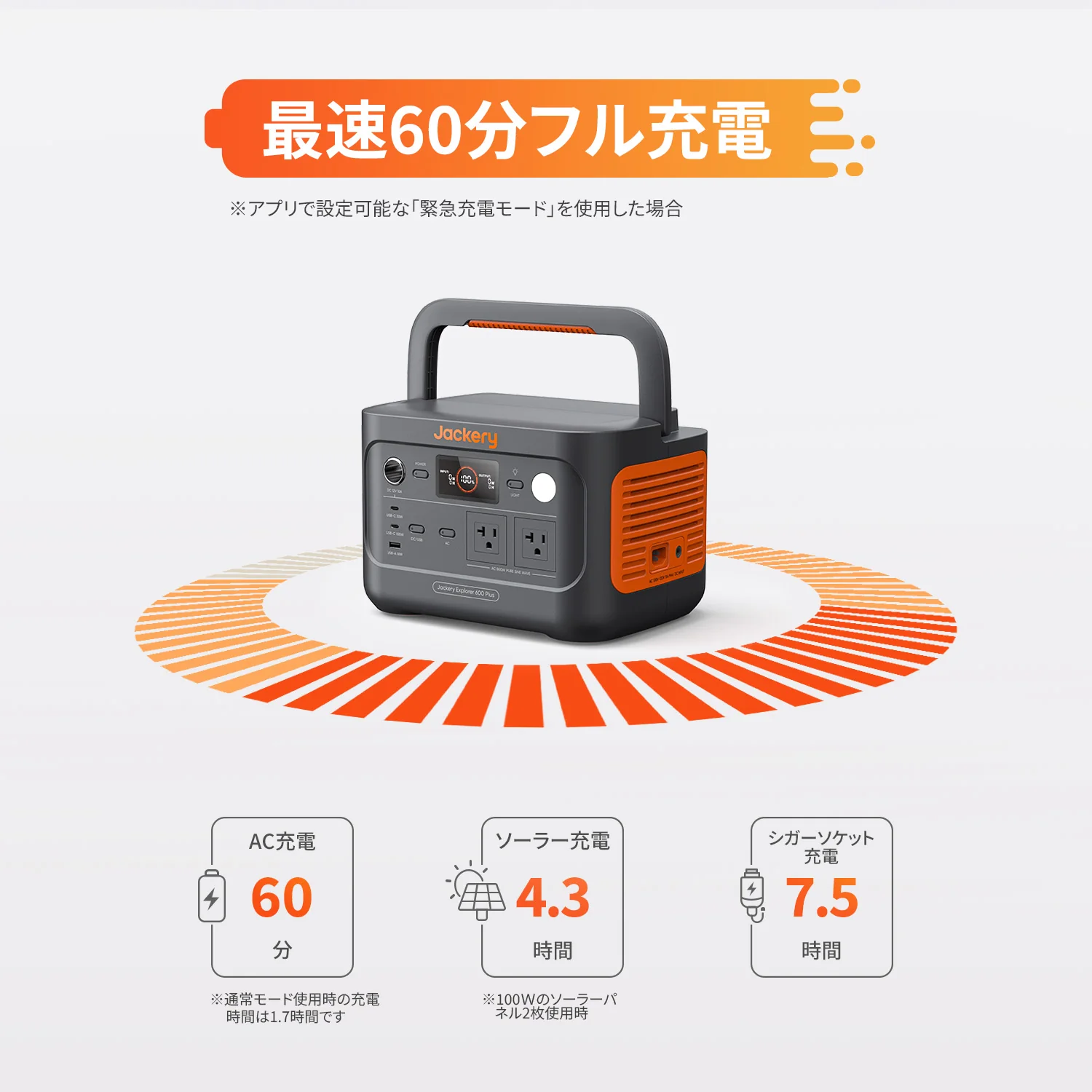 Jackery Solar Generator 600 Plus 100W ポータブル電源 ソーラーパネル セット - Image 4