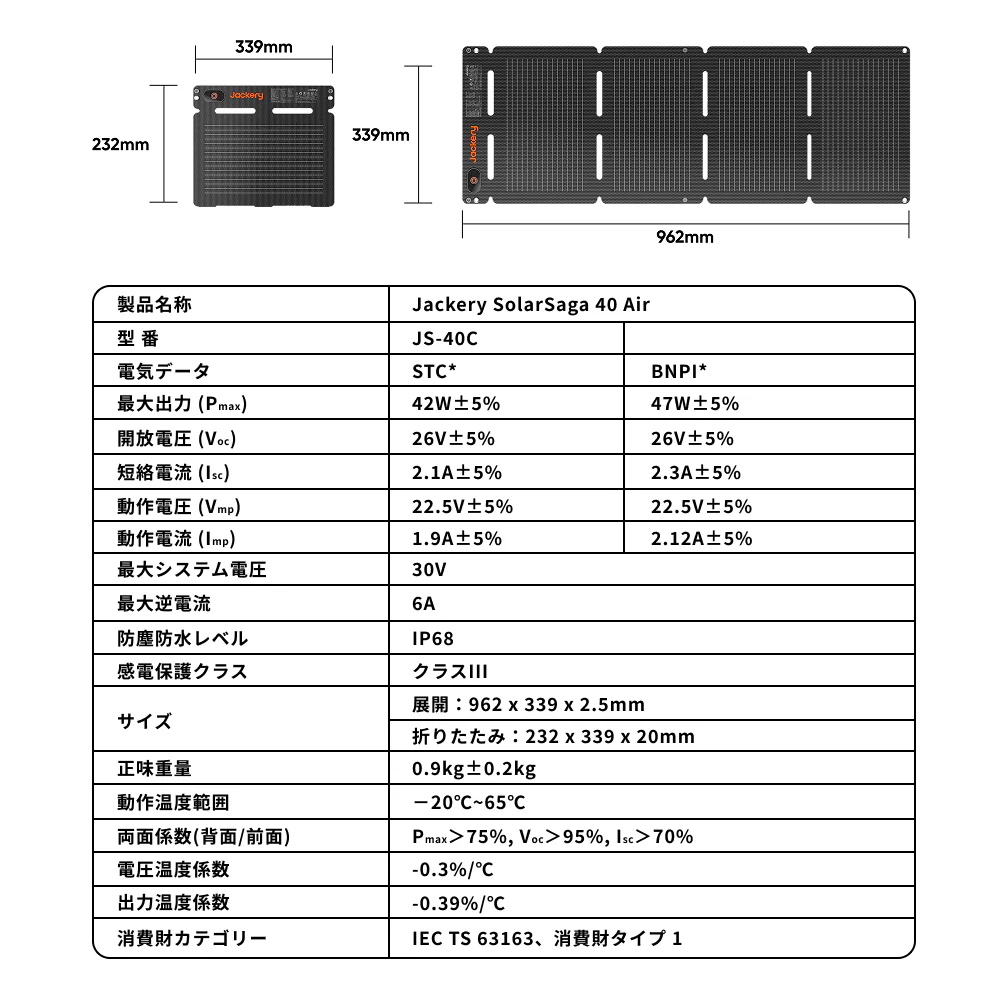 Jackery Solar Generator 100 Plus（サンドゴールド） 40 Air ポータブル電源 ソーラーパネル - Image 12